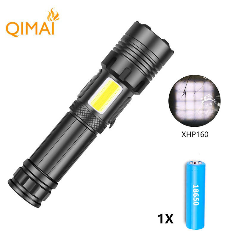 ไฟฉาย 1670 Short P160 พร้อมสาย USB 1*18650