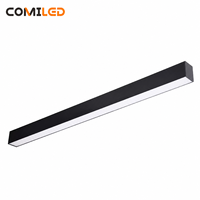 Luminaire LED linéaire moderne pour intérieur, luminaire LED linéaire suspendu au plafond, 20w 36w 40w 45W, noir, blanc, montage en surface