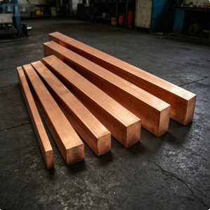 C18150 Rect.Bar แท่งทองแดงอัลลอยด์รูปสี่เหลี่ยมผืนผ้าขนาด 1" x 3" x 144" แท่งทองแดงอัลลอยด์รูปสี่เหลี่ยมผืนผ้า ค่าการนำไฟฟ้าสูง แท่งทองแดงอัลลอยด์ความแม่นยำสูงจากเกาหลีสำหรับชิ้นส่วนไฟฟ้า - Product Image 1