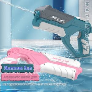 Pistola de agua eléctrica grande de playa de verano para niños, juguete de piscina para niños, juguete de pulverización continua eléctrica, pistola de agua para niños - Product Image 2
