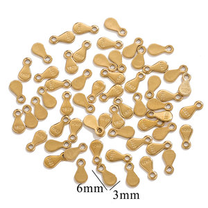Etichette distanziatrici personalizzate con logo, 100 pz, in acciaio inossidabile oro e argento, incise al <span class=keywords><strong>laser</strong></span>, per collane e bracciali - Product Image 6