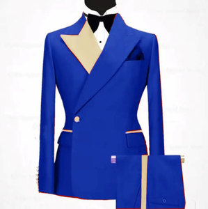 Costume de cérémonie pour <span class=keywords><strong>homme</strong></span> sur mesure, de haute qualité, coupe ajustée, revers pointus, pour mariage et garçons d'honneur - Product Image 4