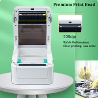 Imprimante d'étiquettes FBA 110mm Imprimante thermique autocollant adhésif imprimante d'étiquettes d'expédition 4x6 pouces thermique directe pour un usage professionnel.