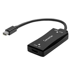 Converter Adapter Mini Dp To Hdmi Adapter 4k Dp1.2v Converter Compatible With Thunderbolt For Laptop Extending