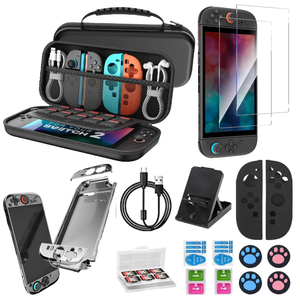 Kit de Protección para Consola Nintendo <span class=keywords><strong>Switch</strong></span> 2 NS2, Funda Protectora de Silicona con Agarres para <span class=keywords><strong>Joystick</strong></span>, Accesorios - Product Image 1
