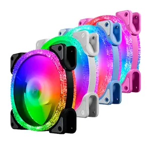 New Style 120mm RGB Gaming PC <b>Computer</b> <b>Fans</b> 5V 6Pin Free Sample Multi-Color LED - Product Image 3