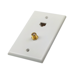 แผงติดผนัง AV-DATA มาตรฐานอเมริกา 1 ช่อง สำหรับ Cat5e Ethernet และทีวี พร้อมการรับประกัน 1 ปี - Product Image 3