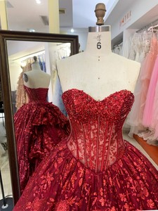 Vestidos de Quinceañera Victorianos con Corpiño con Varillas, Corte en A, Sin Tirantes y Lazo, Directo de Fábrica, Personalizados, Vestidos de Boda para Quinceañera - Product Image 2