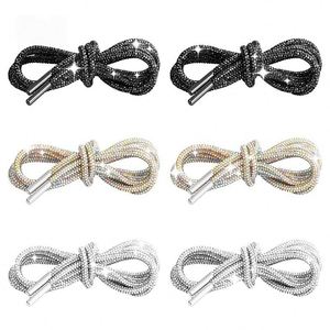 Lacets de chaussures en strass de 6 mm, 12 couleurs, paire de lacets brillants en diamant, cordons scintillants pour baskets/chaussures décontractées - Product Image 1