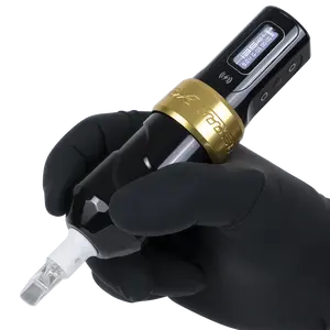 Original FK Irons Wireless Tattoo Pen Single Battery Gold 3.2/4.0/4.5mm Stroke Flux Max Wireless Tattoo Machine
