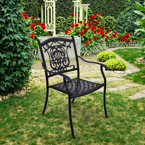 <span class=keywords><strong>Fauteuil</strong></span> en aluminium moulé léger et robuste, facile à déplacer pour toutes les occasions en extérieur, assise confortable, vente flash - Product Image 2