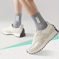 Nouveau produit : Chaussettes de sport jacquard personnalisées avec logo, chaussettes de sport athlétiques pour hommes, chaussettes de course personnalisées, chaussettes jacquard tricotées