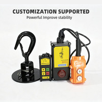Palans électriques portables avec télécommande sans fil, palans à câble pour levage de matériaux en hauteur, utilisation sur chantier