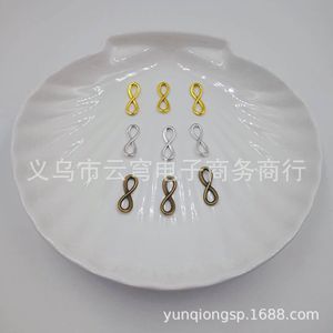 Cierre de aleación con forma de ocho para joyería, para hacer pulseras, en plata antigua, oro, bronce, forma geométrica, origen Yiwu - Product Image 3