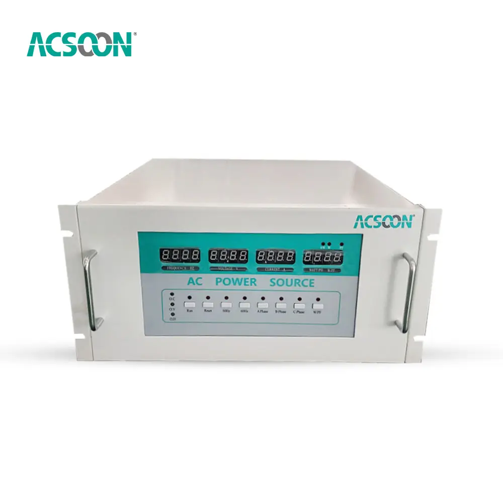 ACSOON AF400 AC güç kaynağı elektrik 115V 400Hz voltaj 0-150v & 0- 300v ayarlanabilir frekans dönüştürücü