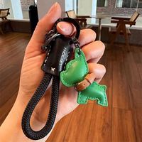 Porte-clés créatif en forme de bouledogue, cadeau de couple, accessoires de sac haut de gamme, porte-monnaie, porte-clés