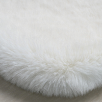 Tapis en fausse fourrure de lapin super doux et moelleux, lavable et antidérapant, de haute qualité, pour l'intérieur, fabriqué en Chine, en vente