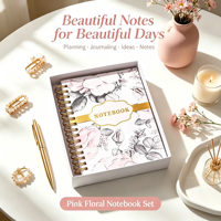 Agendas et carnets personnalisés en carton ondulé A4 à spirale, avec logo YO Planner 2027, cartes de visite