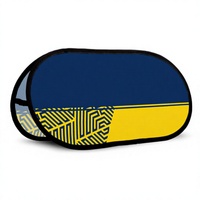 Support publicitaire ovale pliable en tissu imprimé personnalisé en forme de haricot, 62x120/100x200cm, pour sponsorisation et événements