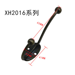 Hongzun Photo Frame Vintage <b>Wall</b> Mounted Double Coat <b>Hooks</b> With Hole Punching For Bathroom And Entryway Use - Product Image 5