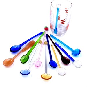 Cucharas Redondas Pequeñas de Cristal de <span class=keywords><strong>Murano</strong></span> Hechas a Mano, Coloridas, para Café, Postre, Decoración de Mesa, Venta al Por Mayor - Product Image 5