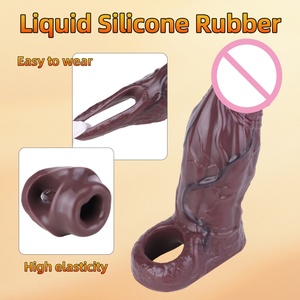Extensor de Pene SXXY de 6 Pulgadas, Dildo Hueco Negro Reutilizable, Condón de Estimulación, Condón de Mejora, Juguetes Sexuales, Funda para Pene para Hombres - Product Image 3