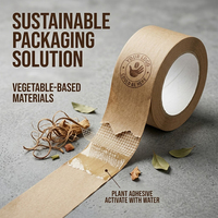 Ruban adhésif en papier kraft personnalisé SHINY avec adhésif PTFE et acrylique, renforcé, résistant à l'eau, auto-adhésif, logo et couleur personnalisés