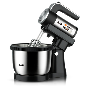Raf Brand New Arrival Hand Mixer 1000W Multi-purpose 360 <b>Swivel</b> Base 5 Files Speed Double Rod Stirring Food Domestic Hand Mixer - Product Image 1