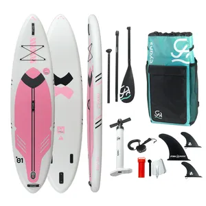 Free Sample Inflatable Fin High Quality OEM ODM Inflatable Stand-Up Paddleboarding SUP Paddle Board Wholesale Surfing Waterboard