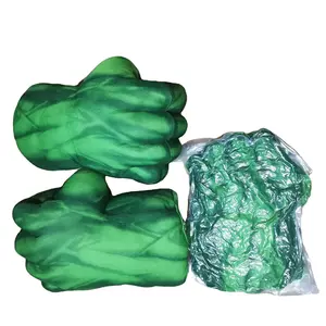 Süper kahraman Cosplay İnanılmaz yeşil canavar şut eller peluş kazanan boks eldiveni