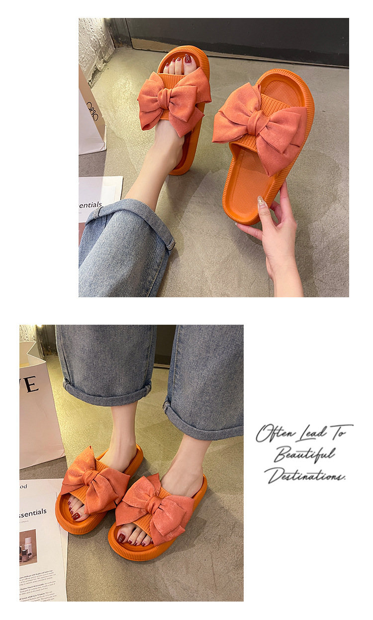 Oversized Butterfly Slippers Girls Slides Shoes Outdoor Beach Non-slip Woman Slippers