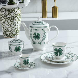 Set di Tazza e Piattino in Porcellana Moderna Europea Ecologica da 100ml Personalizzabile per Hotel, Lavabile in Lavastoviglie - Product Image 6