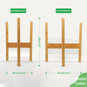 Soporte <span class=keywords><strong>de</strong></span> Bambú Ajustable, Moderno, Multicapa, Ecológico y Duradero para Plantas y Macetas, para Jardín y Hogar - Product Image 2
