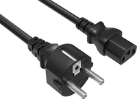 Câble d'alimentation vers prise IEC 320 C13 3 broches, cordon d'alimentation européen, homologué UE, Allemagne, rallonge pour ordinateur 220V