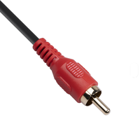 Nouveau câble en cuivre sans oxygène blindé avec gaine PVC, trois conducteurs, connecteur mâle double RCA Lotus