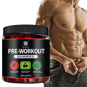 Gomitas preentrenamiento de etiqueta privada, suplementos de nutrición deportiva para hombres y mujeres, gomitas energéticas, gomitas con cafeína, gomitas con cafeína - Product Image 1