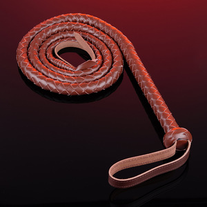 Fouet en cuir marron extra long de 2,9 m, idéal pour la scène, l'équitation, les jeux de rôle pour adultes, les fêtes costumées et les accessoires <span class=keywords><strong>BDSM</strong></span> – Vente chaude - Product Image 4