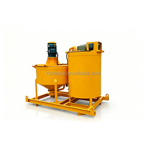 Mélangeur de ciment 400L avec réservoir d'agitation 700L pour injection souterraine continue RMA400-700 - Product Image 2