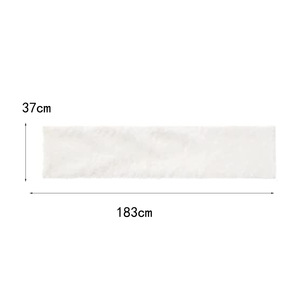 Chemin de table de Noël blanc en peluche, matière polyester, 33x183cm, marque Elonna, vente en gros d'usine, écologique et durable - Product Image 5