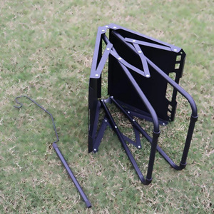 <span class=keywords><strong>Table</strong></span> <span class=keywords><strong>pliante</strong></span> portable carrée moderne IGT en fer, légère, multifonctionnelle, pour l'extérieur, le camping, le pique-nique, le thé, installation en une seconde - Product Image 3