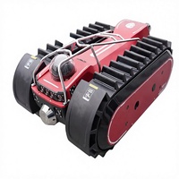 Robot d'inspection de pipeline amphibie IP68, système de traîneau pour égouts municipaux avec sonar radar sous-marin et caméra robot PTZ CCTV
