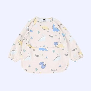 Nouvelle tendance bavoir à manches longues sans BPA imperméable à l'eau sans BPA bavoir en PU avec poche fourre-tout tablier pour bébé bavoir d'alimentation - Product Image 1