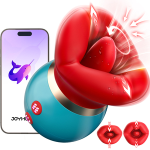 APP Control First Kiss Big Mouth lingua aggiunta vibrazione di aspirazione Stick G-spot stimolazione della masturbazione - Product Image 1