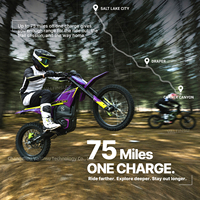 Valtinsu Em5 Ultra Dirt Bike 72V 8000W 275Nm 65mph Electric Motorcycle App Speed-Limit Powerful All Terrain Motocross
