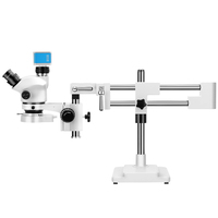 Coin Collecting Binocular Stereo Microscope 7X-50X Zoom for Stamp Appraisal and Fine Electronics Work