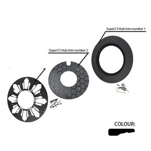 LINGQI Racing Ebike Rad abdeckung Elektrische Fahrrad rad Seiten abdeckung Felgen dekoration Abdeckung für Pit Dirt Bike Super 73 S1 S2 RX ZX - Product Image 1