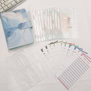 Holesale-Carpeta de cuero personalizado A6, carpeta con sobres y cuadernos, planificador diario de negocios - Product Image 2