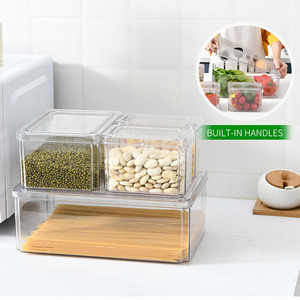 <span class=keywords><strong>Container</strong></span> Tủ Đông Hẹp Stackable Lưu Trữ <span class=keywords><strong>Container</strong></span> Dài Rõ Ràng Tủ Đông Tủ Lạnh Organizer Thùng Nhựa Lưu Trữ Thùng - Product Image 5