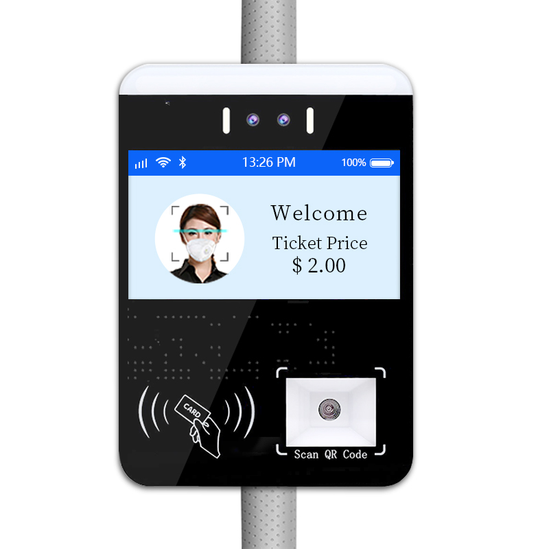 Бесконтактный кард-ридер автобусный валидатор с QR-кодом scan NFC распознавание лица оплата билета на автобус с голосовой трансляцией