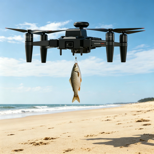 Kingfisher 360 4K Camera 1Kg 2.2 LBS Max Payload 1.5KM Control Distance One-click Airdrop Professional Waterproof Fishing Drone